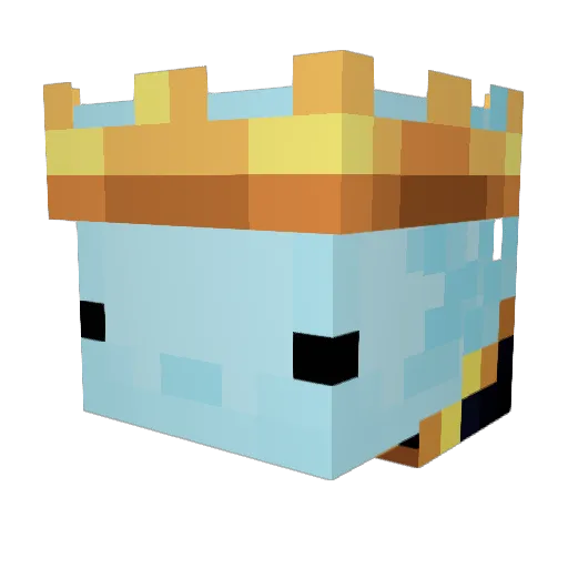 Bothrops Minecraft avatar head, 3D render