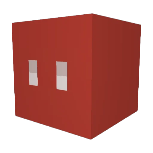 Botiquin Minecraft avatar head, 3D render