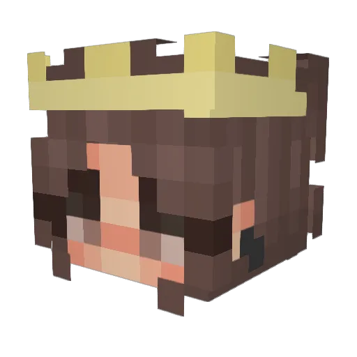 Botje06 Minecraft avatar head, 3D render