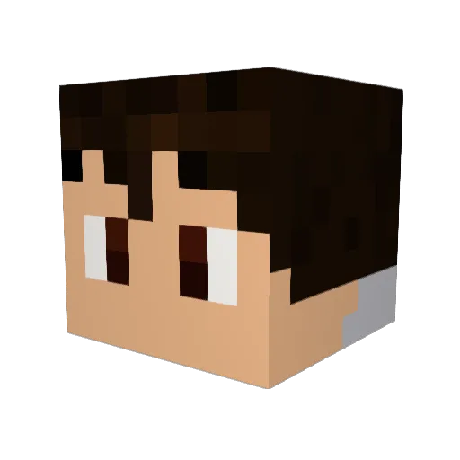 Botsie02 Minecraft avatar head, 3D render