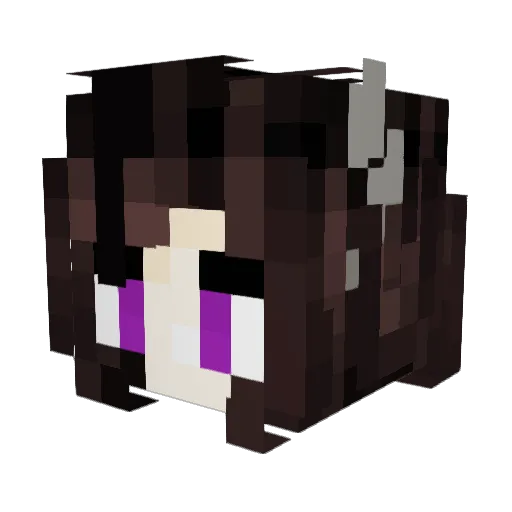 Botsubasa Minecraft avatar head, 3D render