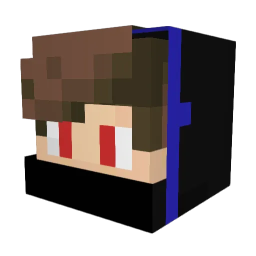 Bottas21 Minecraft avatar head, 3D render