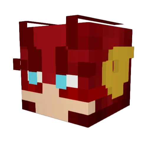 BottasAndCheco Minecraft avatar head, 3D render