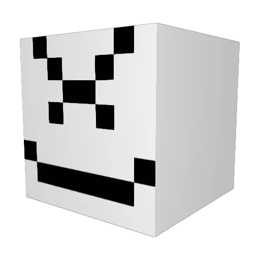 Botter11 Minecraft avatar head, 3D render