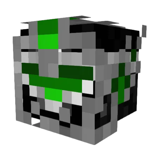 BotterEvent Minecraft avatar head, 3D render