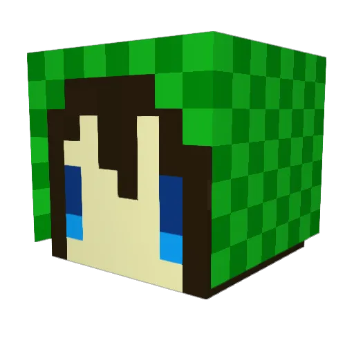 Botti_Bot Minecraft avatar head, 3D render