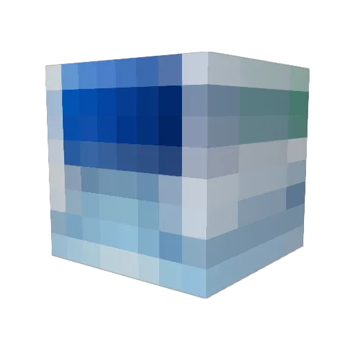 BottleOfFiji Minecraft avatar head, 3D render