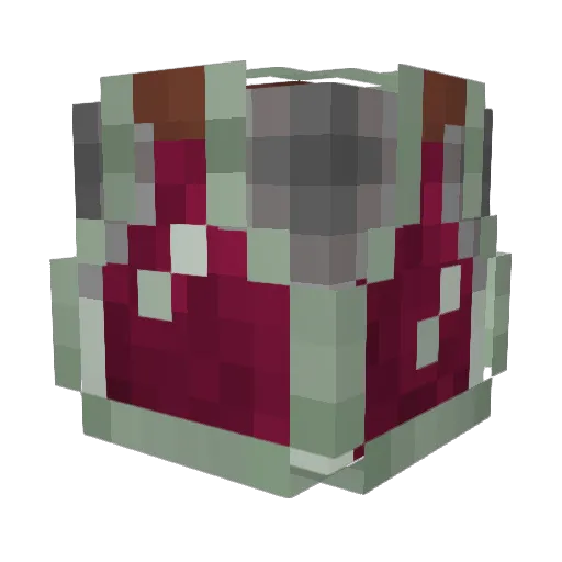 Bottle_of_Wine Minecraft avatar head, 3D render