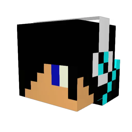 Boubou_cozar10 Minecraft avatar head, 3D render
