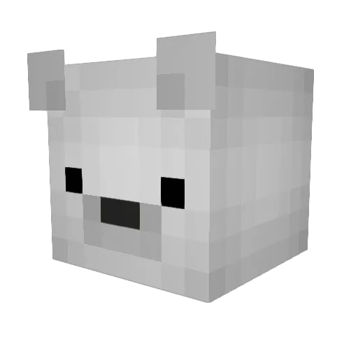 Bouchac420 Minecraft avatar head, 3D render