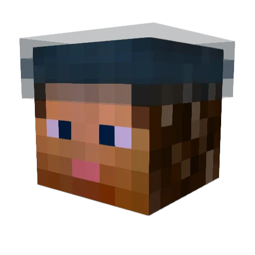 BoudiccaB Minecraft avatar head, 3D render