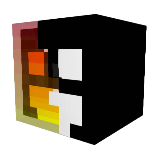 Bouftout_10 Minecraft avatar head, 3D render