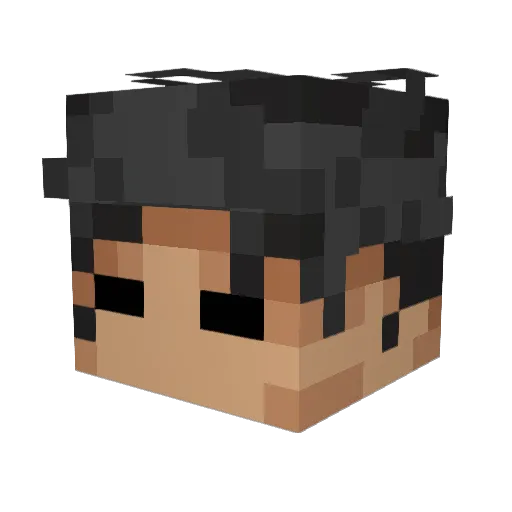 Boulby_GG Minecraft avatar head, 3D render