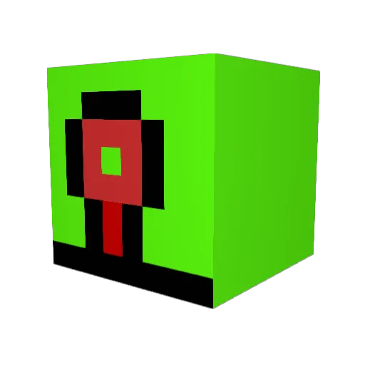 Boumageos Minecraft avatar head, 3D render