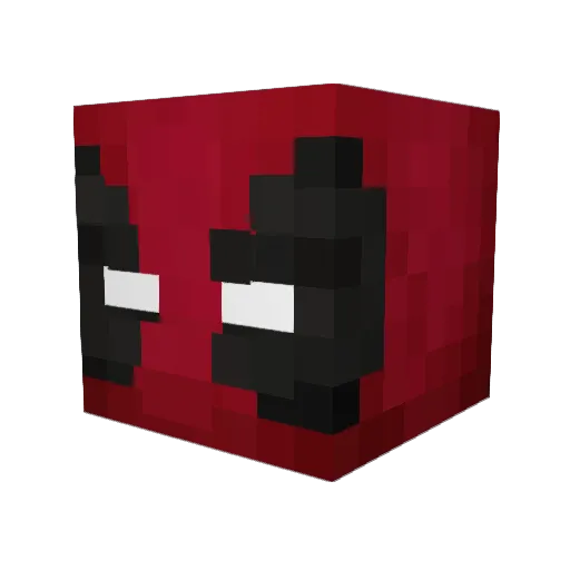 BounceyKing Minecraft avatar head, 3D render