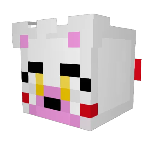 BouncingUberv3 Minecraft avatar head, 3D render
