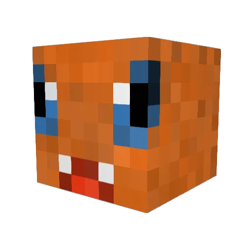 Bouncingmilf Minecraft avatar head, 3D render