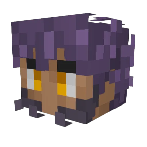 Bouncy Minecraft avatar head, 3D render