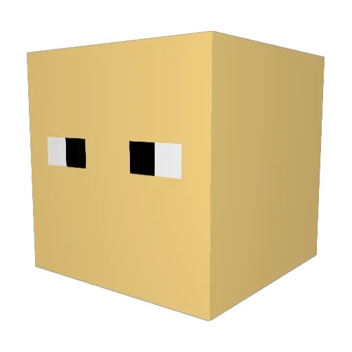 BouncyHonker Minecraft avatar head, 3D render