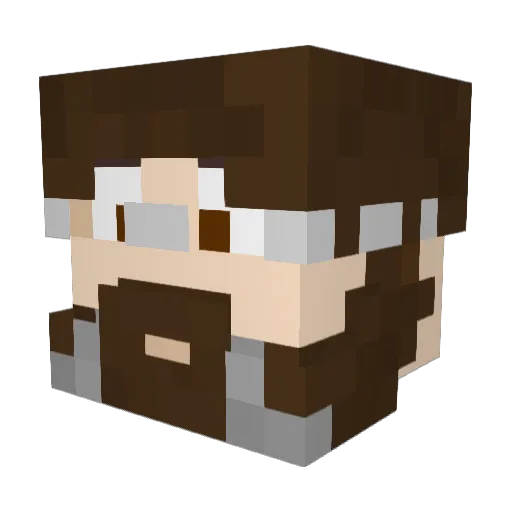 BouncyNZ Minecraft avatar head, 3D render