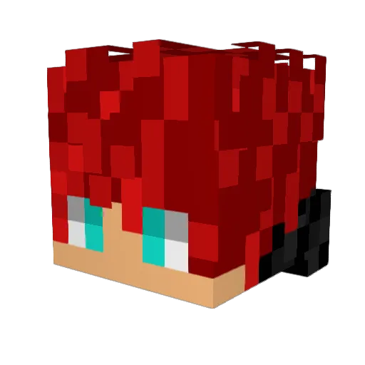 BoundlessSaber Minecraft avatar head, 3D render