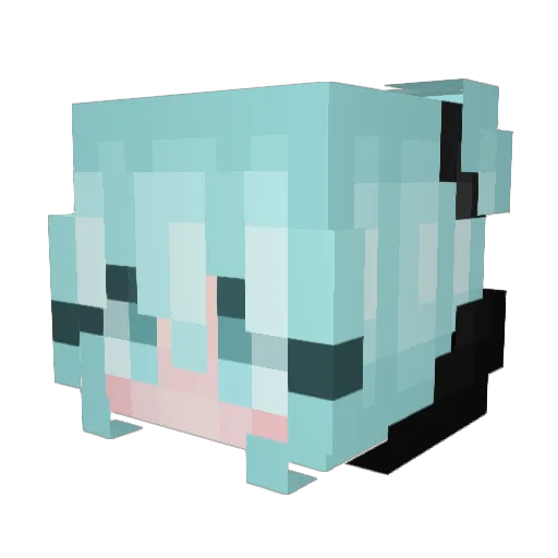 Bounty26 Minecraft avatar head, 3D render
