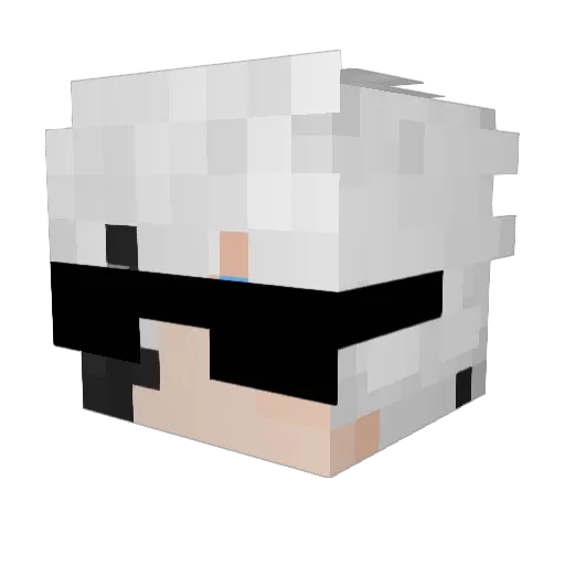BourbonX1 Minecraft avatar head, 3D render