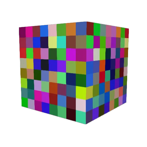 Bourne Minecraft avatar head, 3D render