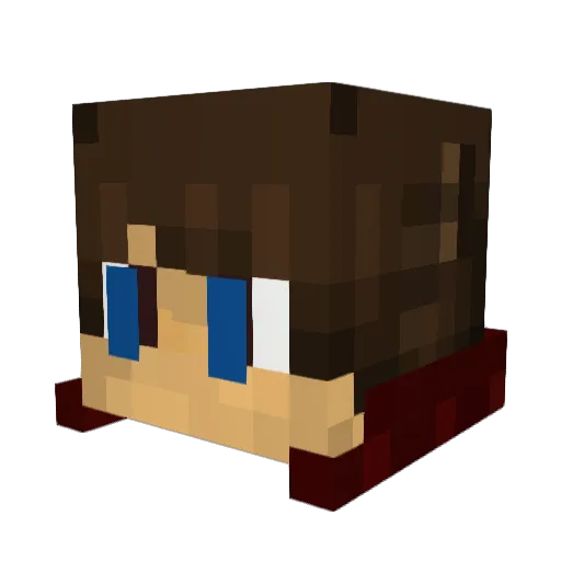 Bournex90 Minecraft avatar head, 3D render