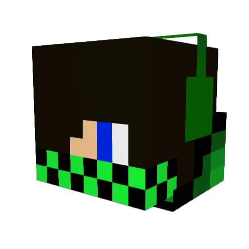 BourrAtiF Minecraft avatar head, 3D render