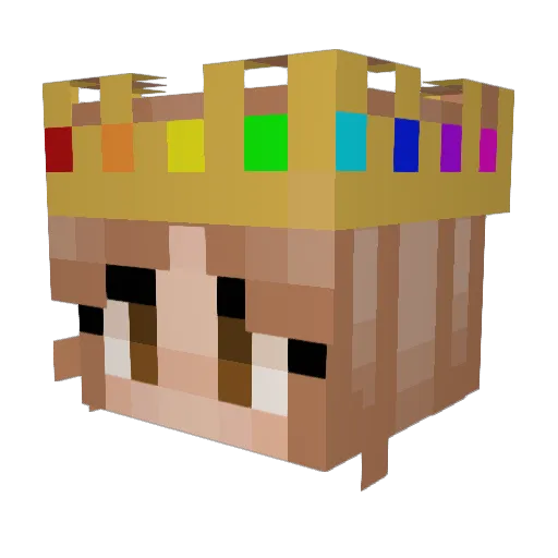 BousaCentric Minecraft avatar head, 3D render