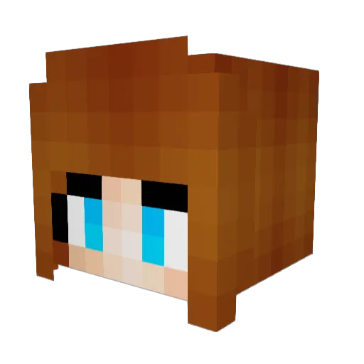 Bousamra Minecraft avatar head, 3D render