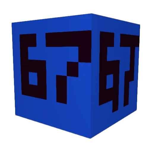 Bousq Minecraft avatar head, 3D render