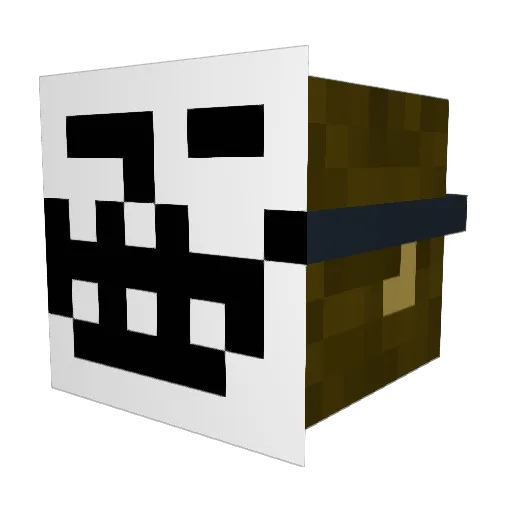 Bout2viande Minecraft avatar head, 3D render