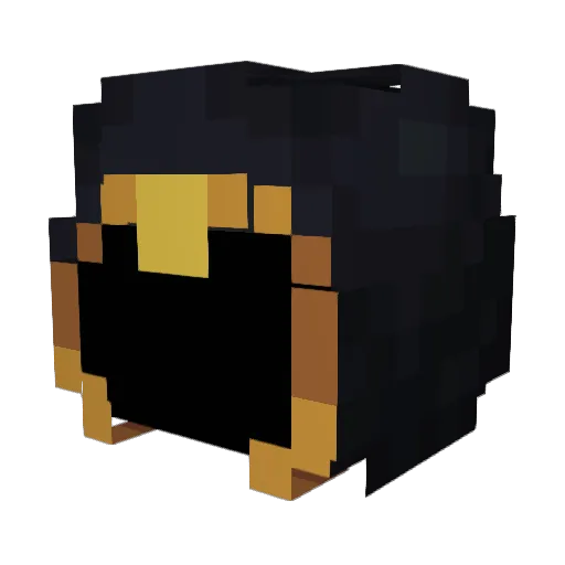Bovest Minecraft avatar head, 3D render