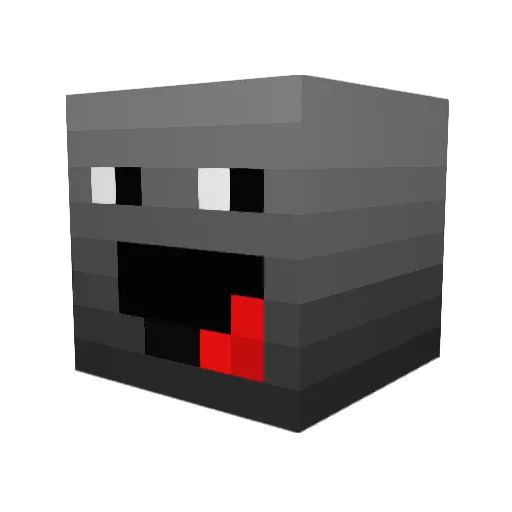 BoviBo Minecraft avatar head, 3D render