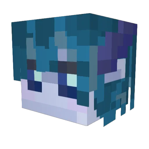 BowNArow Minecraft avatar head, 3D render