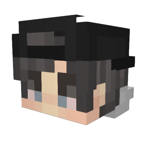 BowTr3x Minecraft avatar head, 3D render