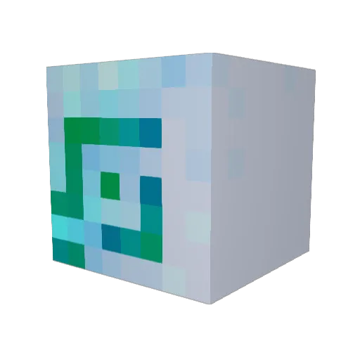 Bowgler Minecraft avatar head, 3D render