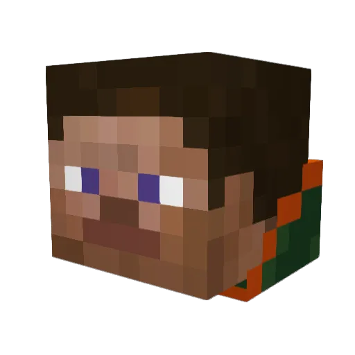 Bowhunter12810 Minecraft avatar head, 3D render
