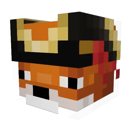 Bowi69 Minecraft avatar head, 3D render