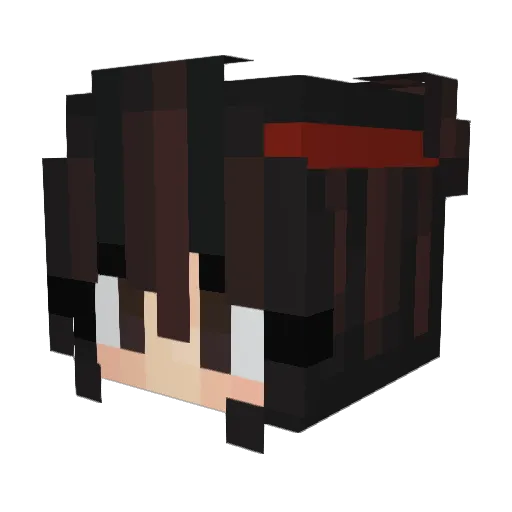 BowieBreezeee Minecraft avatar head, 3D render
