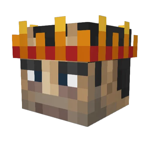 Bowl12 Minecraft avatar head, 3D render