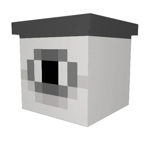Bowlore Minecraft avatar head, 3D render