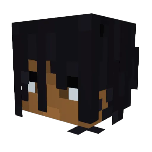 Bowpeeep Minecraft avatar head, 3D render