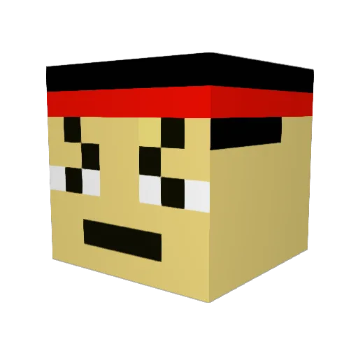 Bowsan22 Minecraft avatar head, 3D render