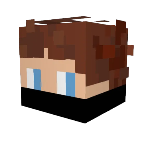 Bowser20001 Minecraft avatar head, 3D render