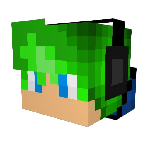 BowserBoysl Minecraft avatar head, 3D render