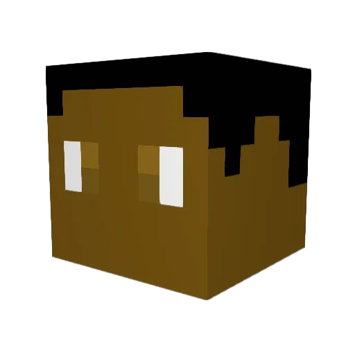 BowserFromSSonic Minecraft avatar head, 3D render