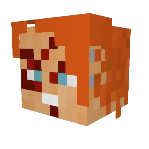 Bowshot2023 Minecraft avatar head, 3D render